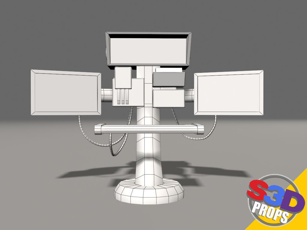 Scifi control panel2 3D model_6