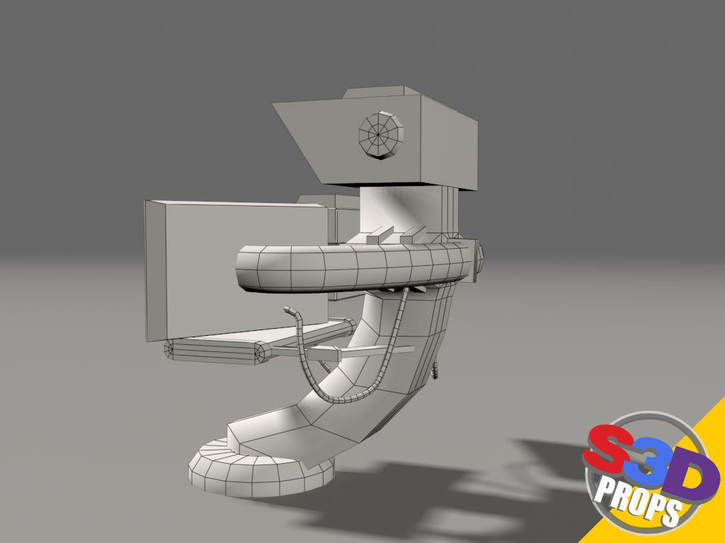 Scifi control panel2 3D model_7