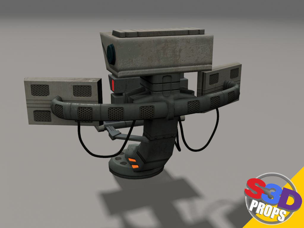 Scifi control panel2 3D model_4