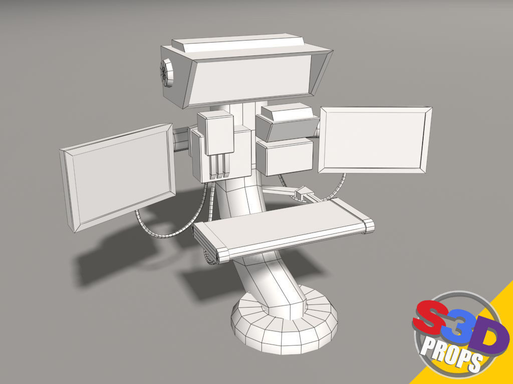 Scifi control panel2 3D model_11