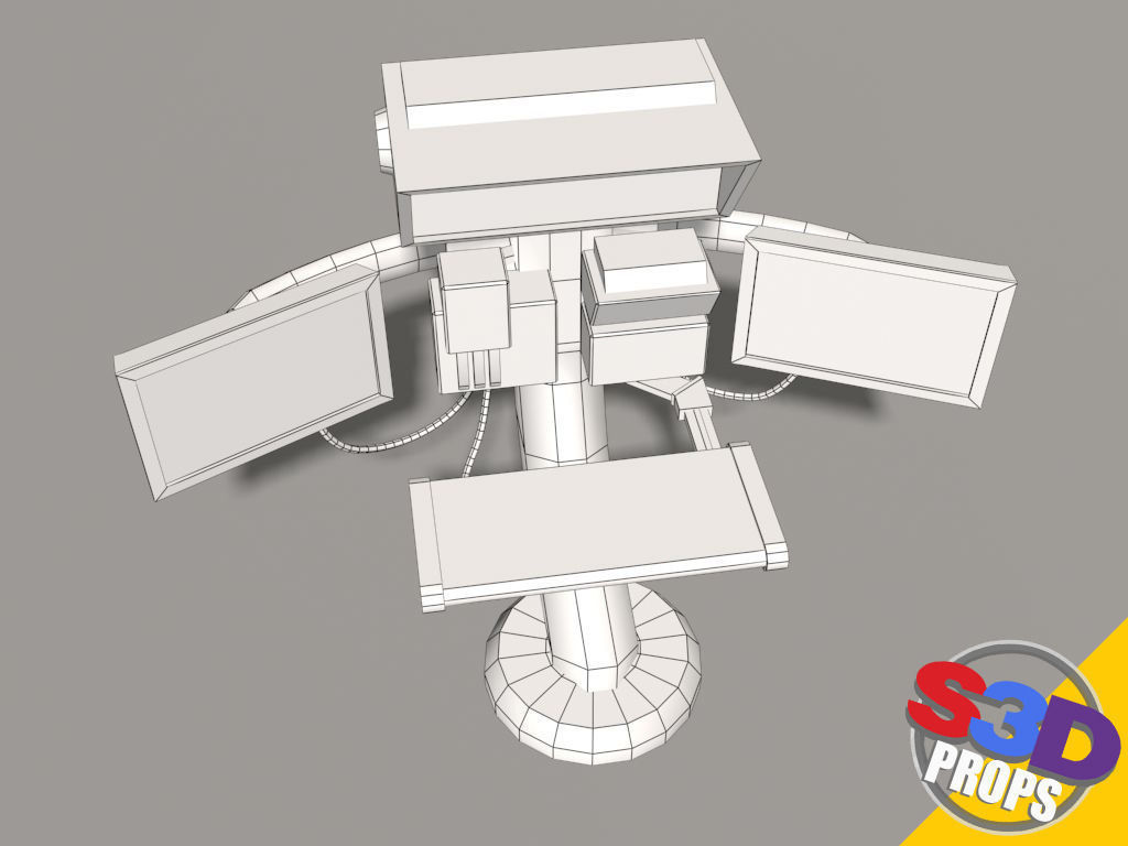 Scifi control panel2 3D model_13
