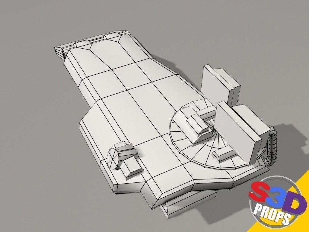 Scifi repair table 3D model_15
