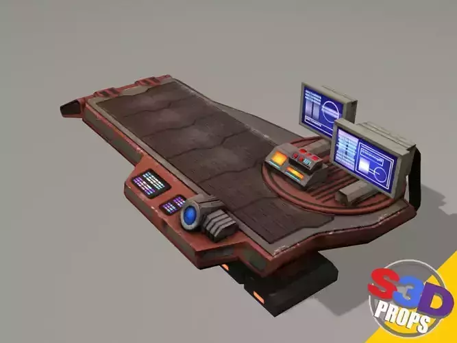 Scifi repair table 3D model
