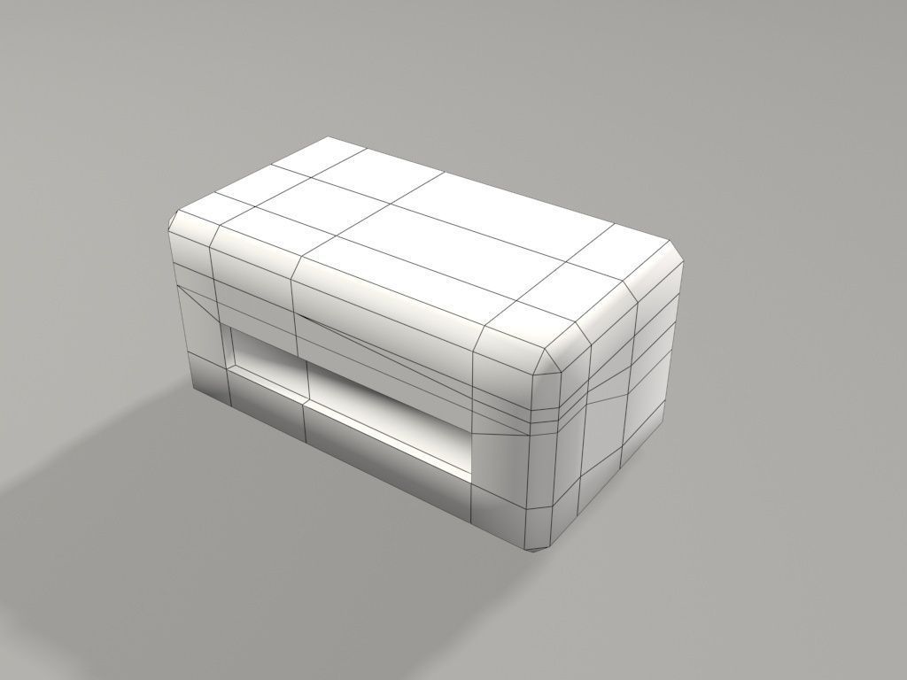 scifi orange crate 3D model_13