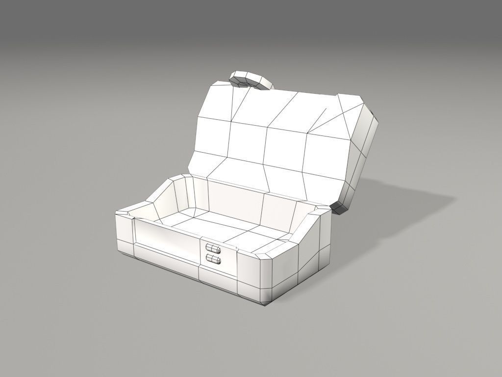 scifi orange crate 3D model_5