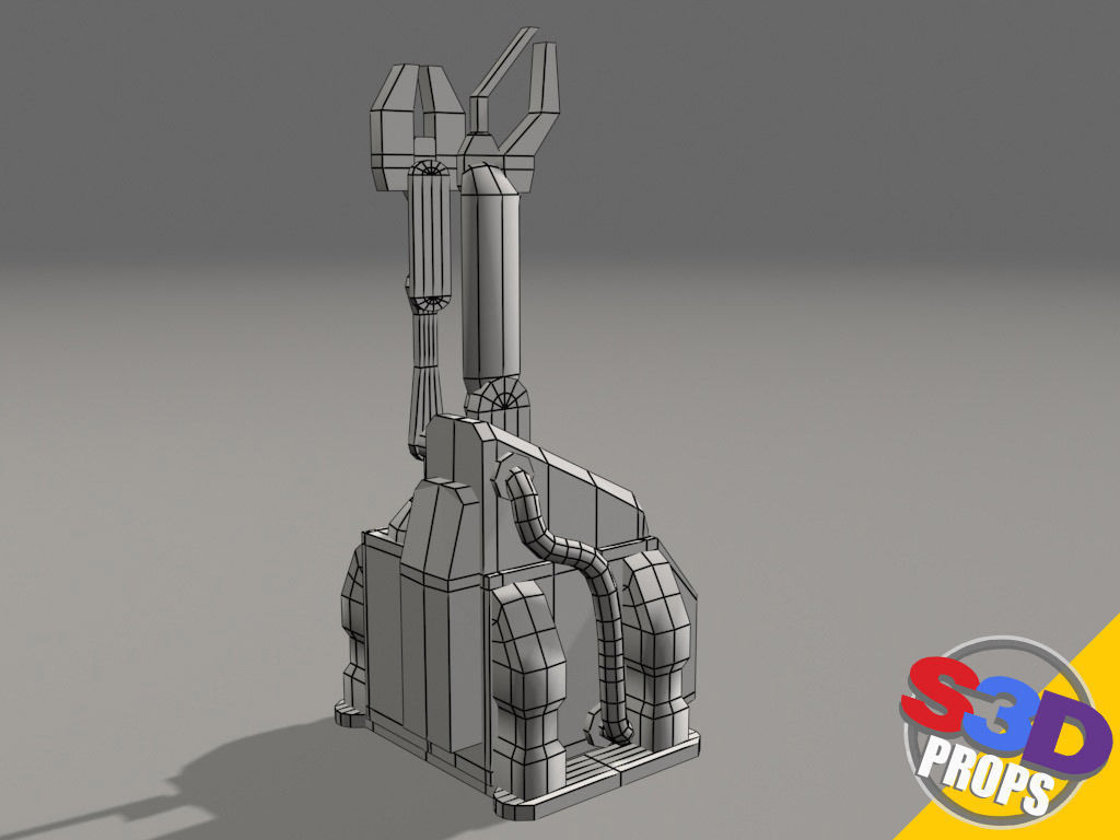 Scifi repair unit 3D model_15