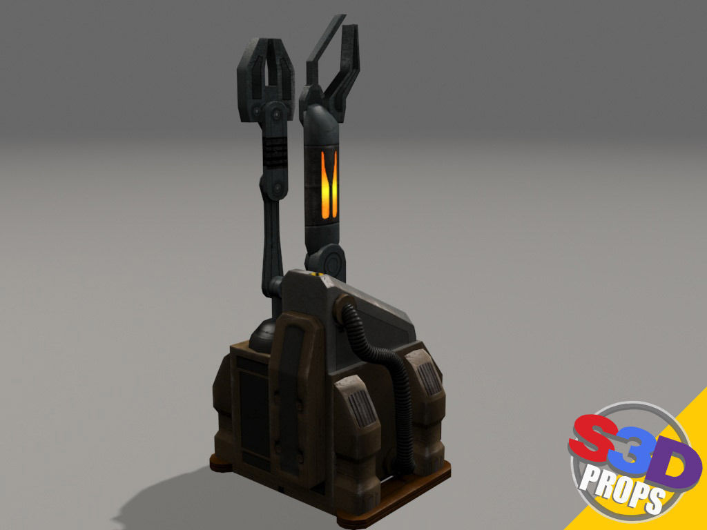 Scifi repair unit 3D model_1