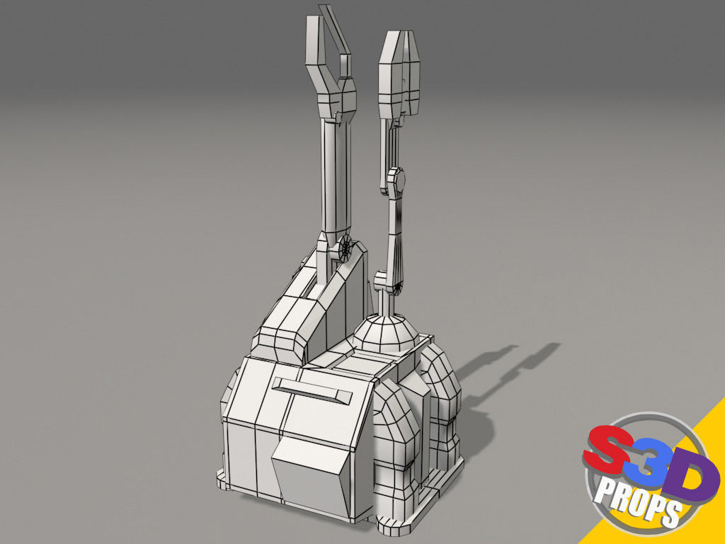 Scifi repair unit 3D model_10