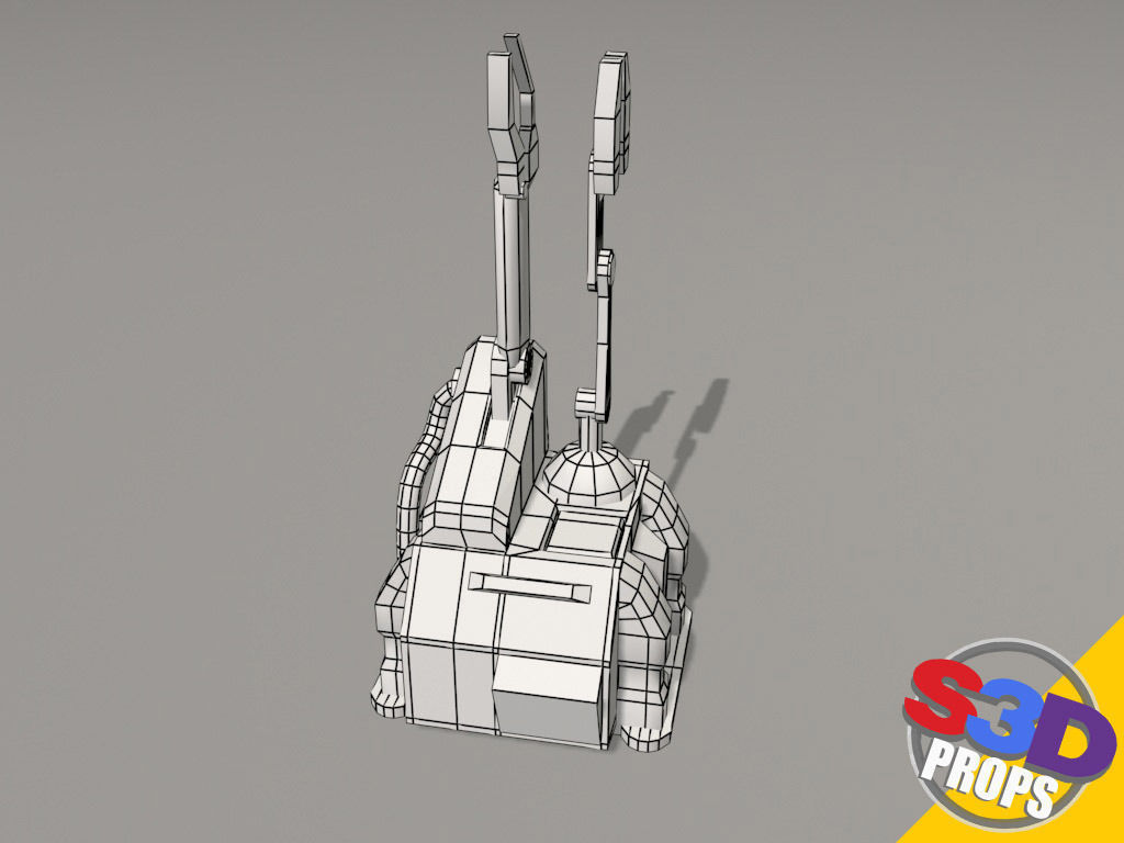 Scifi repair unit 3D model_3