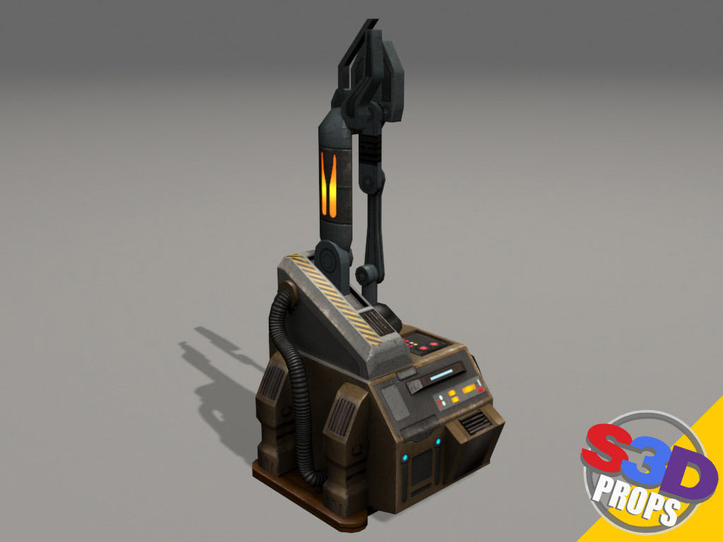 Scifi repair unit 3D model_6
