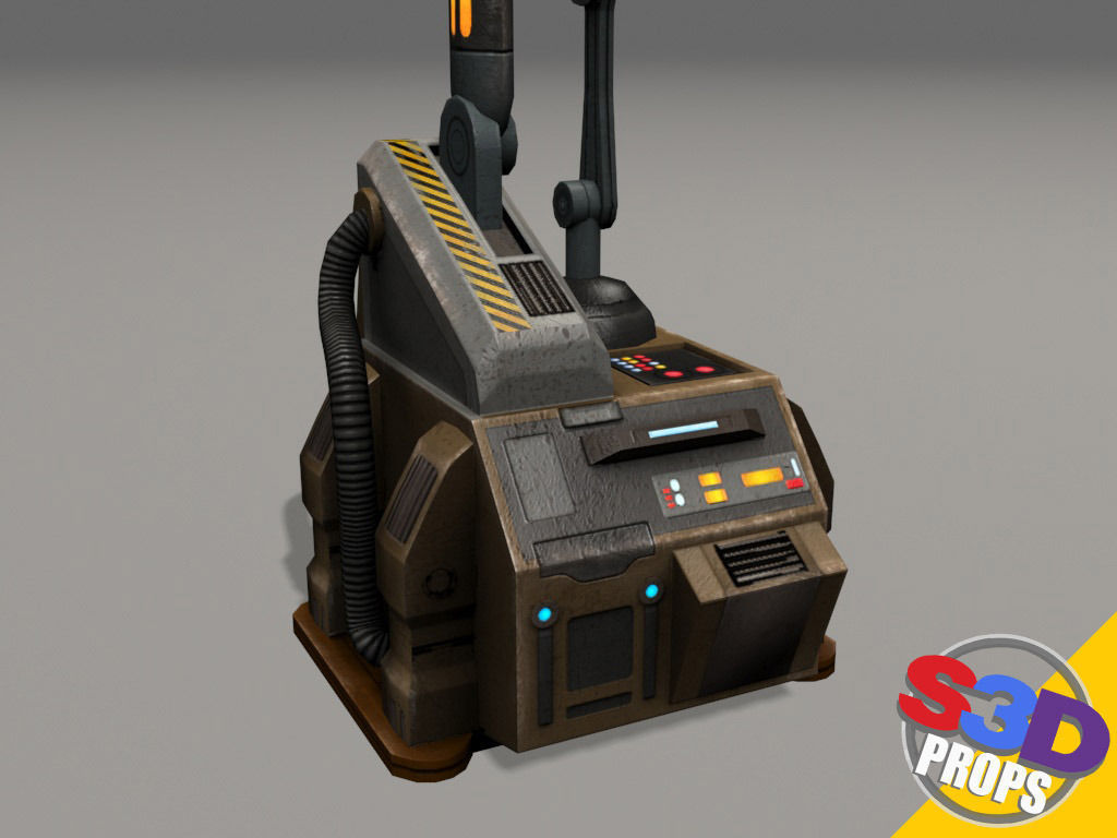 Scifi repair unit 3D model_7