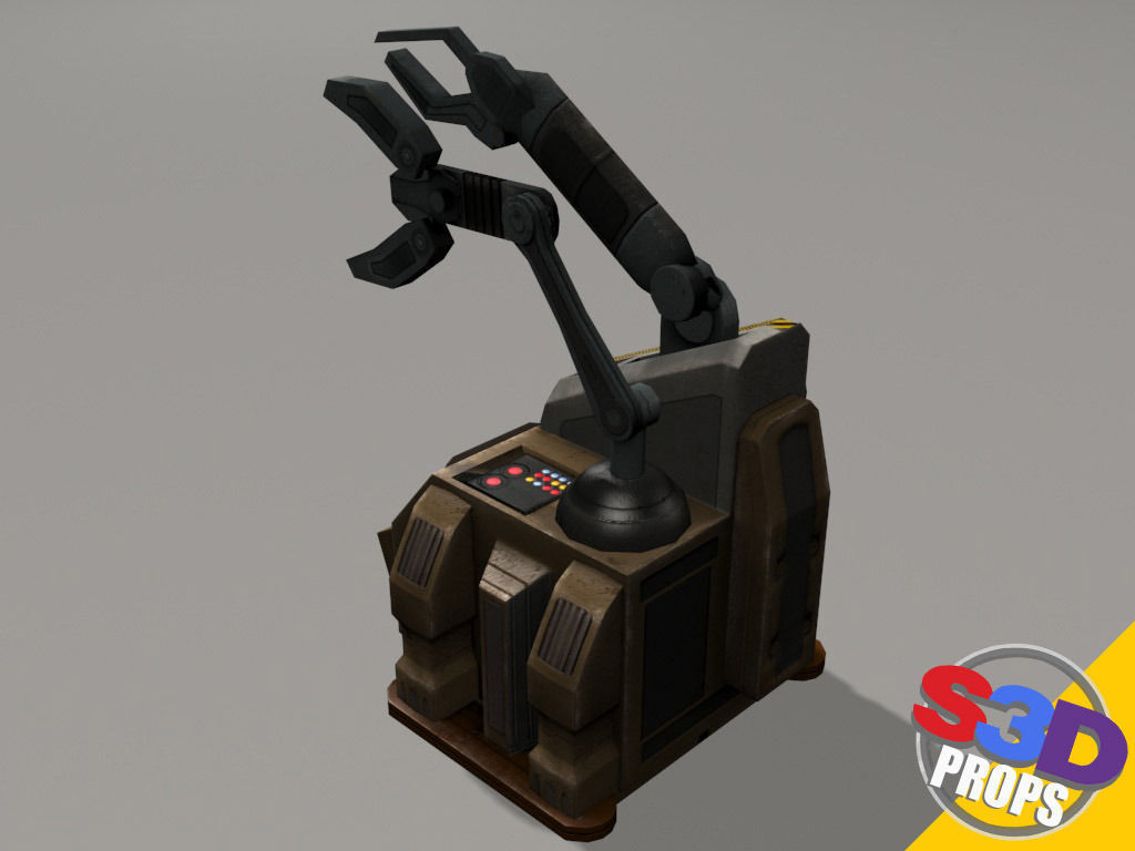 Scifi repair unit 3D model_20