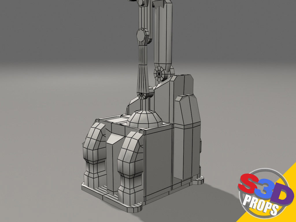 Scifi repair unit 3D model_21