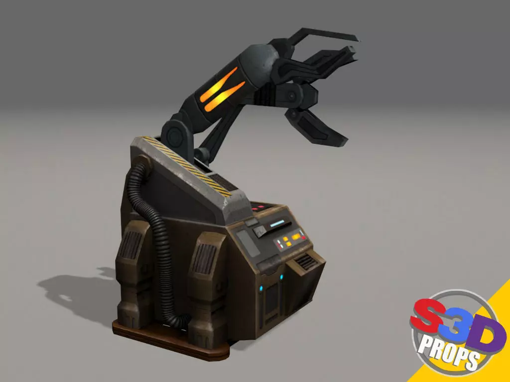 Scifi repair unit 3D model_0