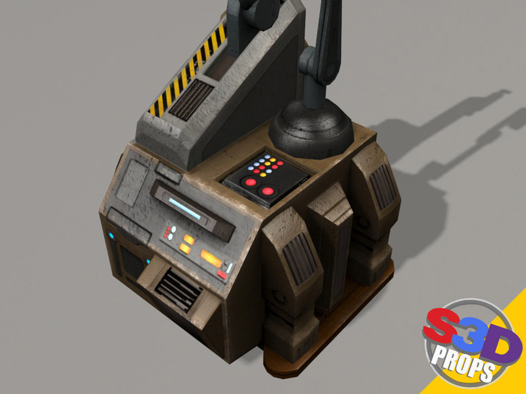 Scifi repair unit 3D model_11