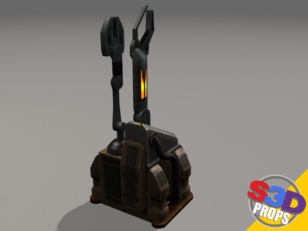 Scifi repair unit 3D model_14