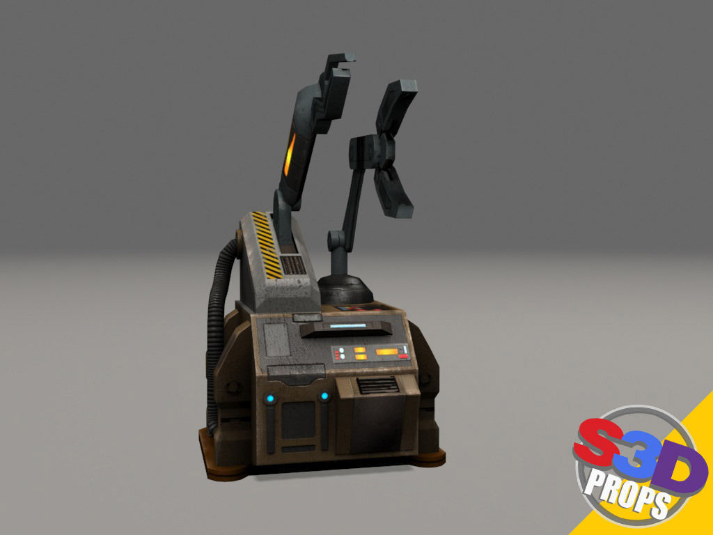 Scifi repair unit 3D model_17