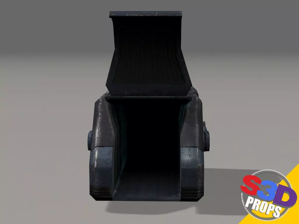 Scifi big crate2 3D model_0