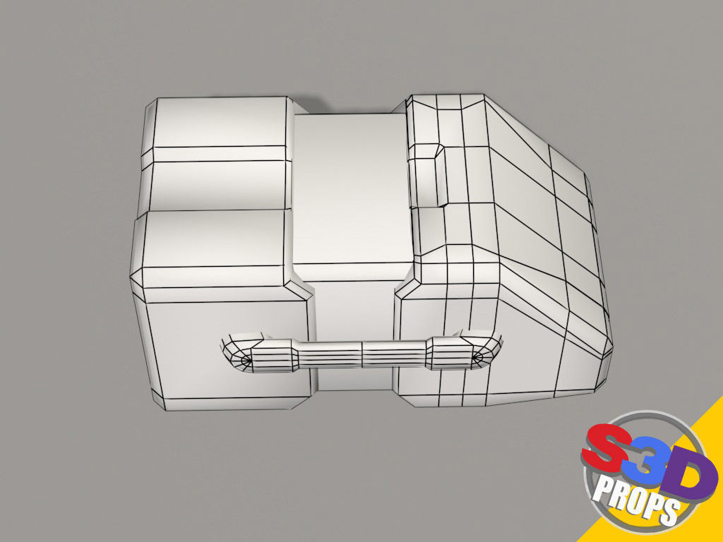 Scifi big crate2 3D model_9
