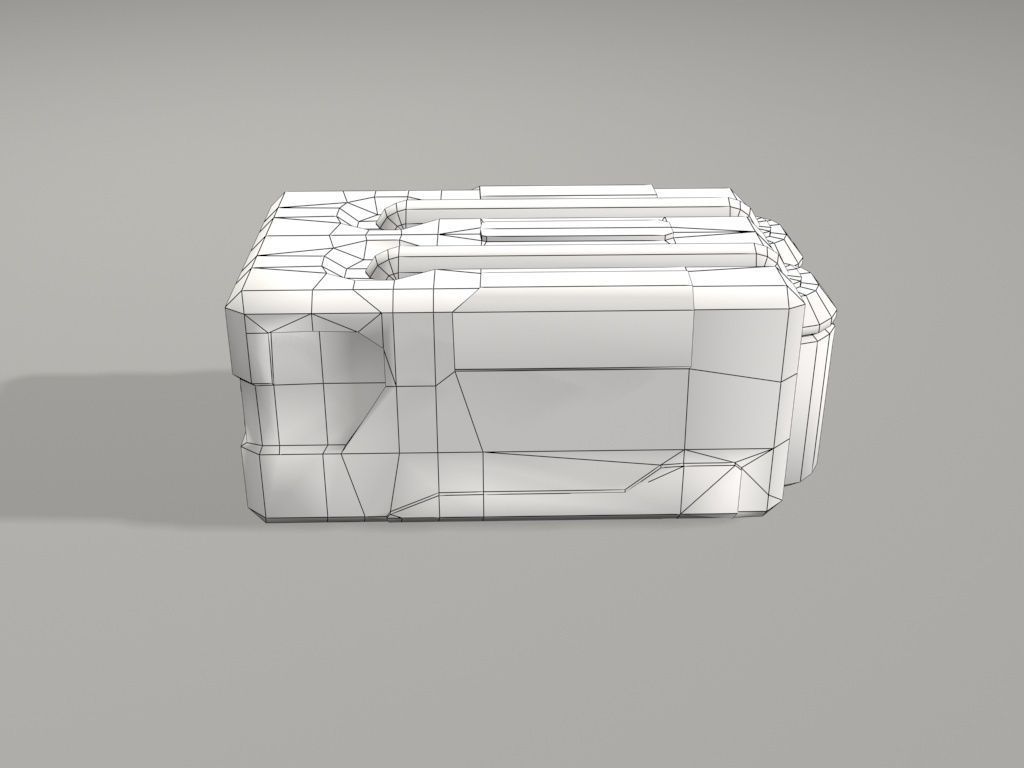 scifi crate2 3D model_5