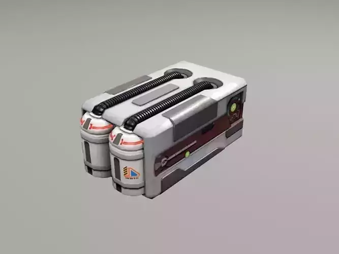 scifi crate2 3D model