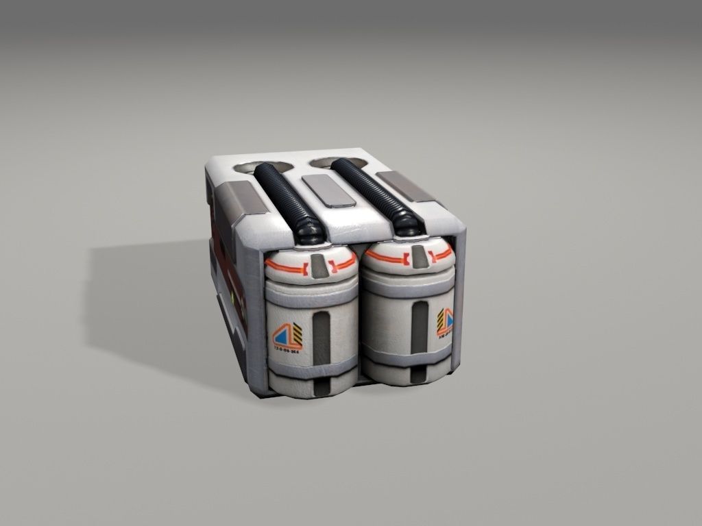 scifi crate2 3D model_3