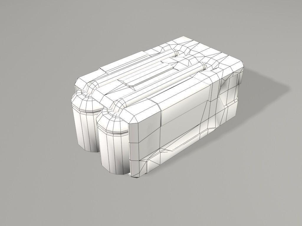 scifi crate2 3D model_2