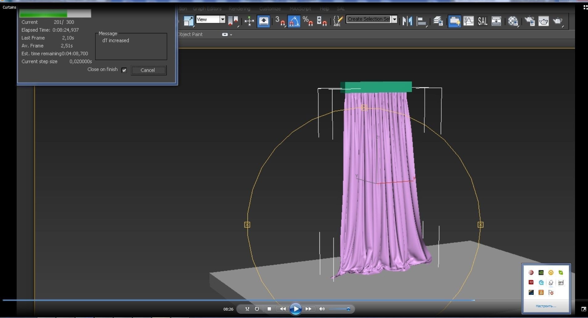 living room V-ray Interior scene 3D model_29
