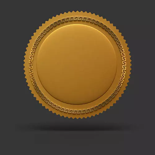 achievement golden medal Free 3D model_0