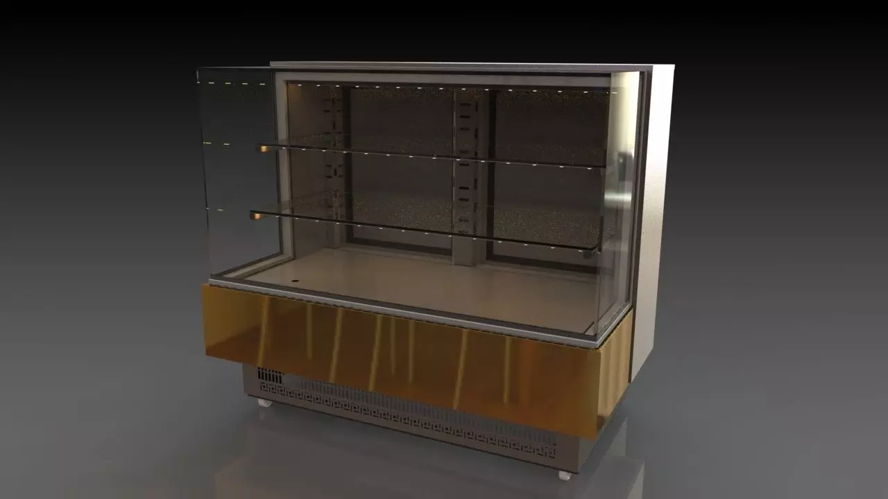 VITRINA NAPOLES REFRIGERADA 1350 3D model_0