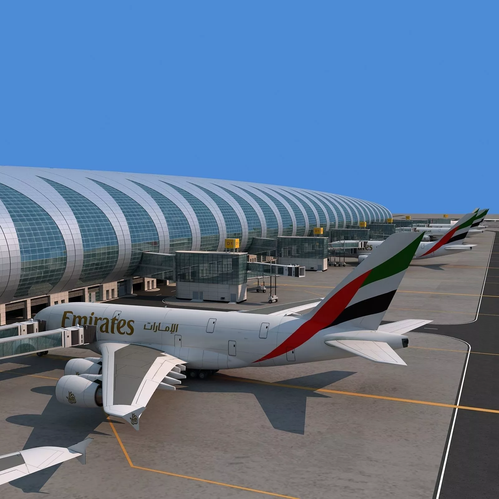 Dubai airport 3D model