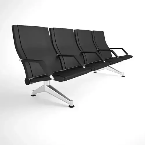 Figueras 3100 Mauro - Ergonomic benches for airports 3D model