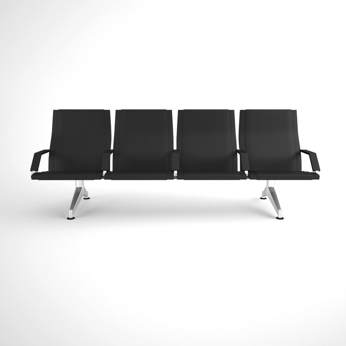 Figueras 3100 Mauro - Ergonomic benches for airports 3D model_1