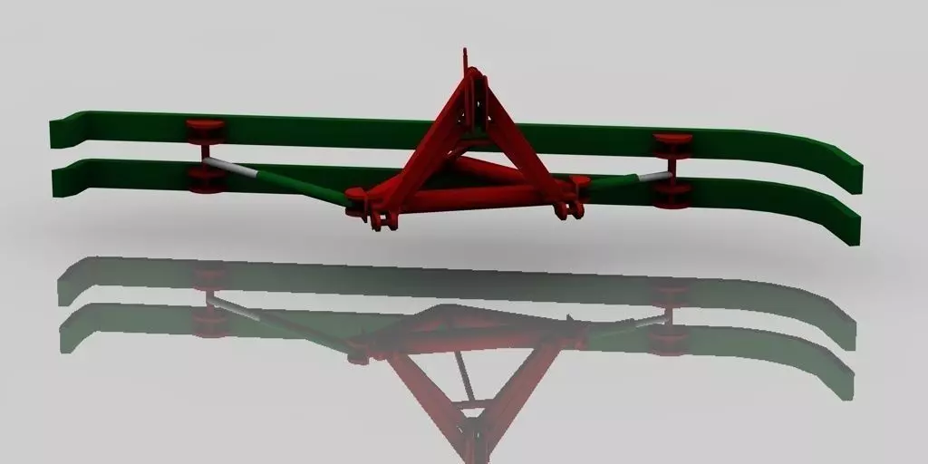 Ballenschieber tractor with reflective surface 3D print model