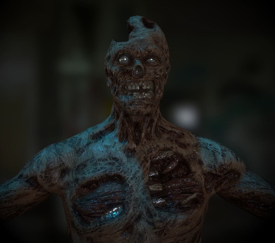 Mummy model Low-poly 3D model_1