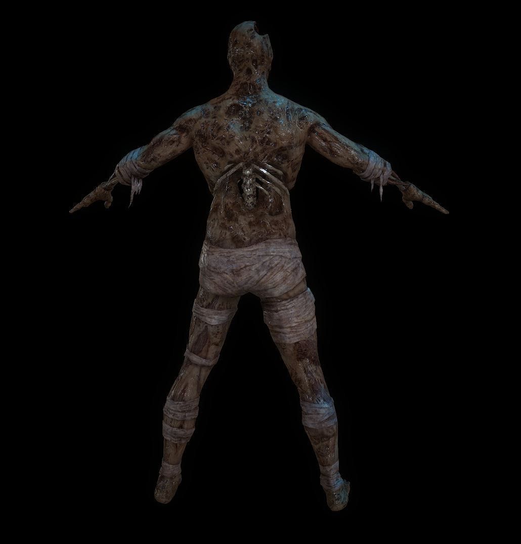 Mummy model Low-poly 3D model_6