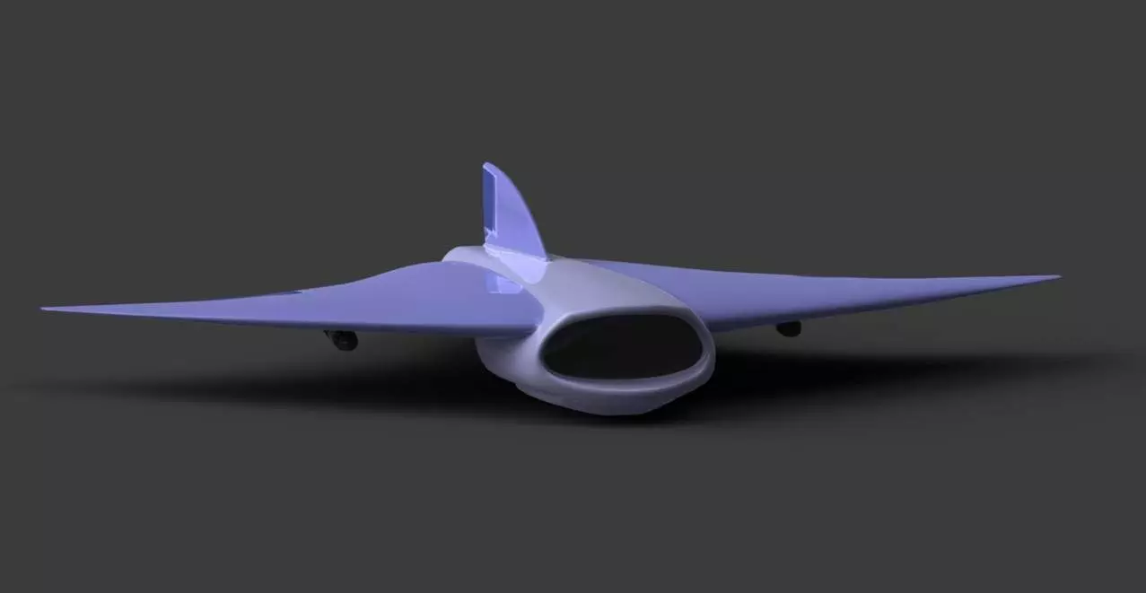 Mantajet jet plane 3D print model