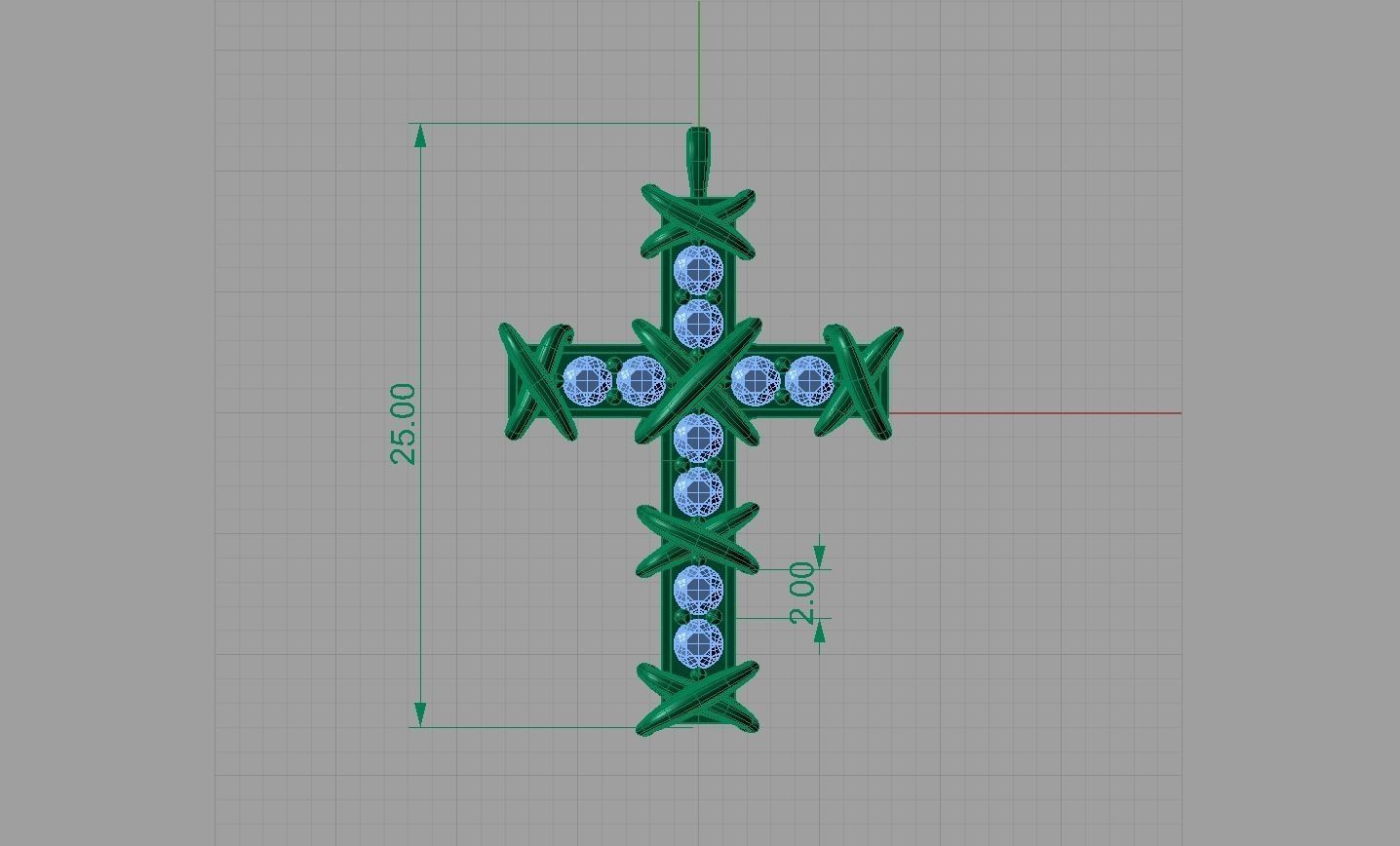 Tiffany cross 3D print model_1