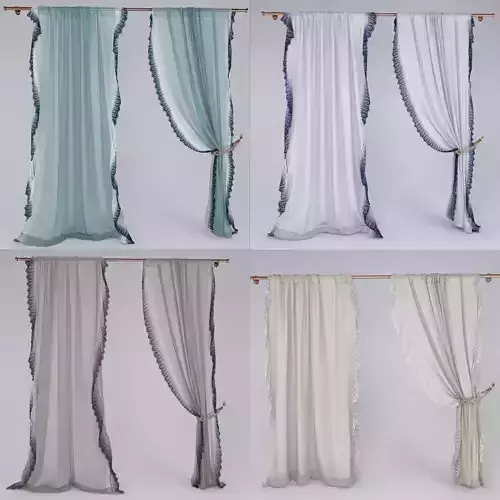 Linen Lace Curtain