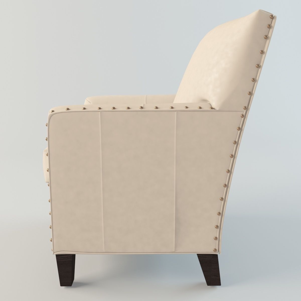 Alabaster Leather Chair 3D model_1