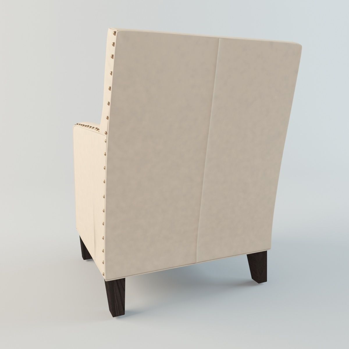 Alabaster Leather Chair 3D model_2