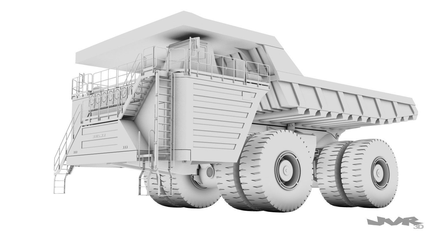 Belaz 75710 Mining Truck 3D model_12