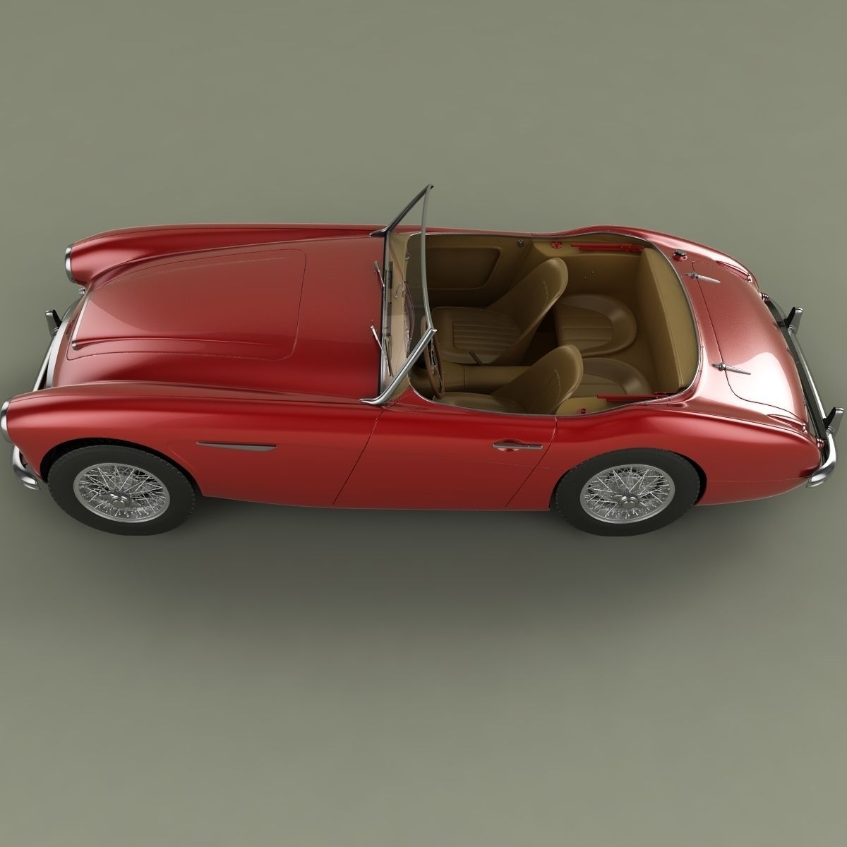 Austin-Healey 3000 Mk2 3D model_6