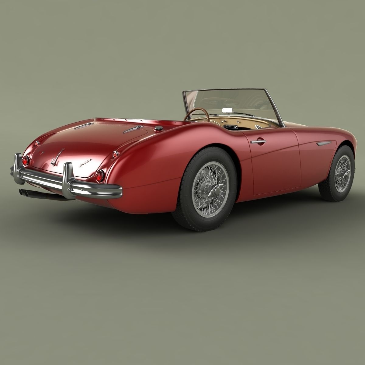 Austin-Healey 3000 Mk2 3D model_2