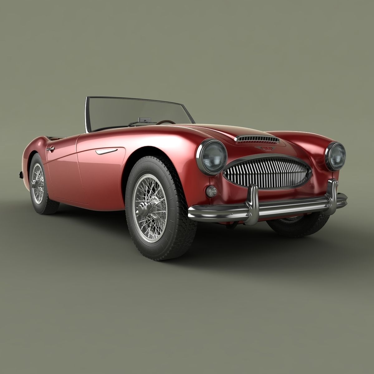 Austin-Healey 3000 Mk2 3D model_9