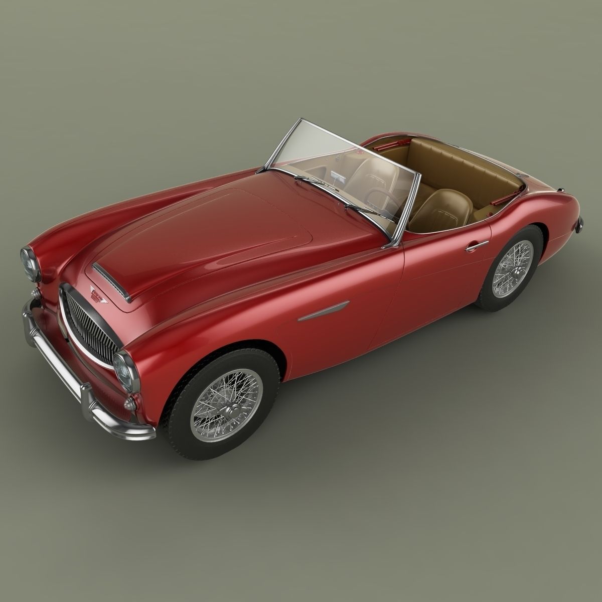 Austin-Healey 3000 Mk2 3D model_5