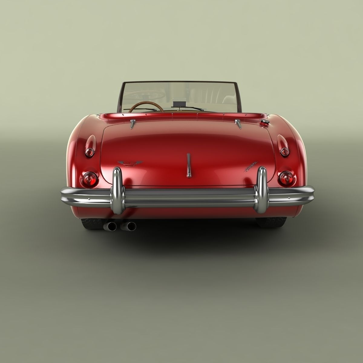 Austin-Healey 3000 Mk2 3D model_3