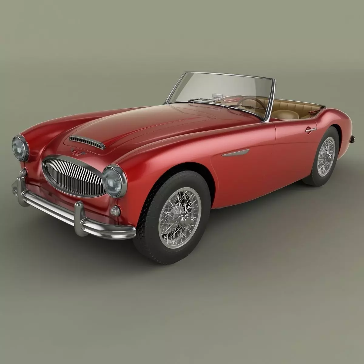 Austin-Healey 3000 Mk2 3D model_0