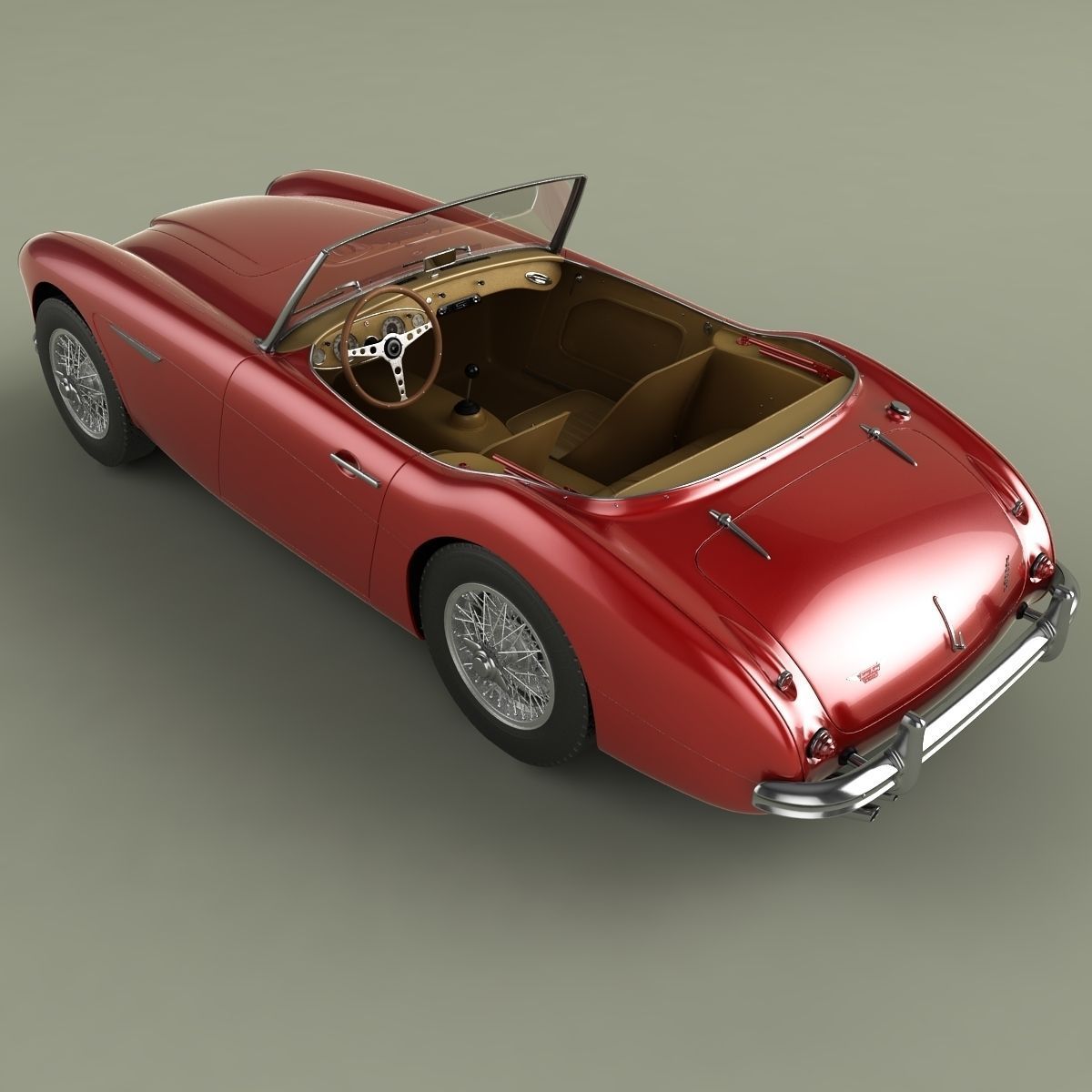Austin-Healey 3000 Mk2 3D model_7