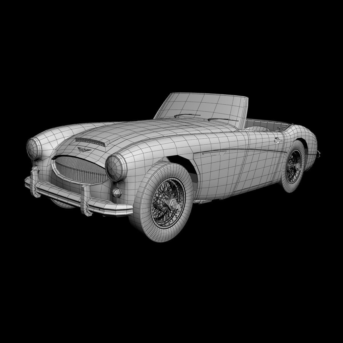 Austin-Healey 3000 Mk2 3D model_13